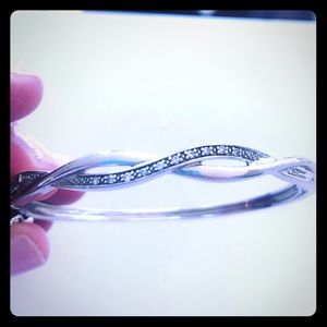 Silver and Diamond bracelet